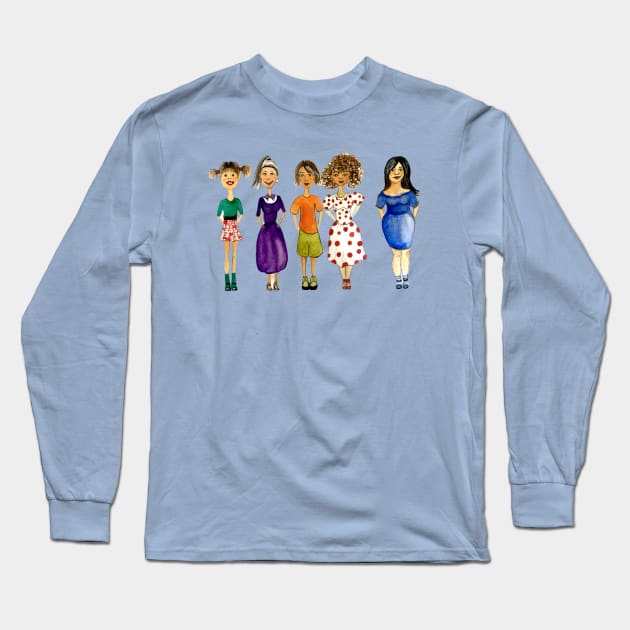 Girl's type Long Sleeve T-Shirt by The artist of light in the darkness 